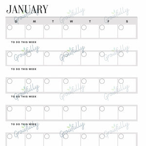 Close up of the January perpetual calendar