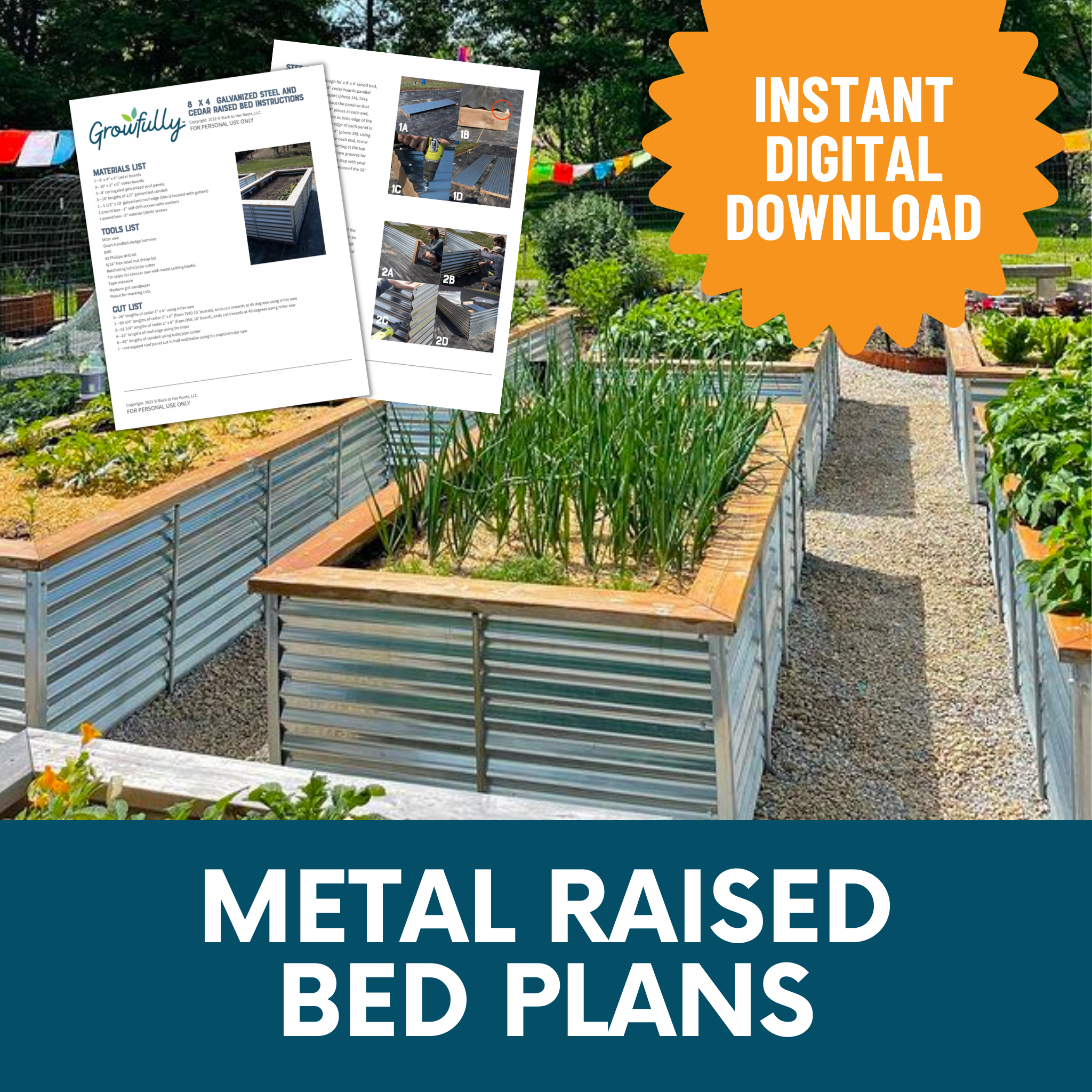 Metal Raised Bed Plans—Steel Gardening Beds DIY