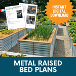 Load image into Gallery viewer, Metal Raised Bed Plans—Steel Gardening Beds DIY
